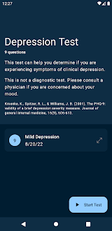 Depression Test screenshot