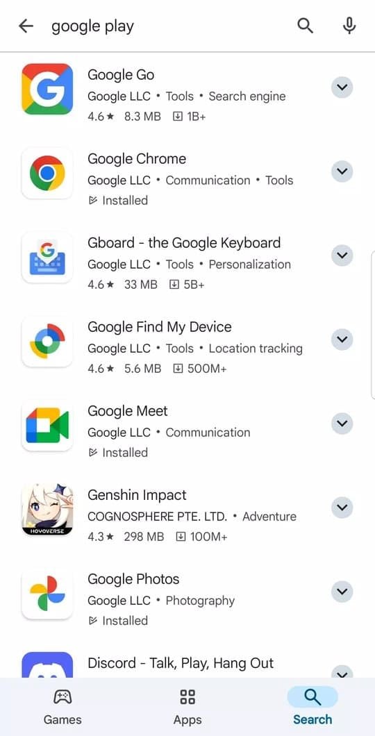 Google Play Store screenshot