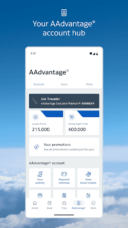 American Airlines screenshot