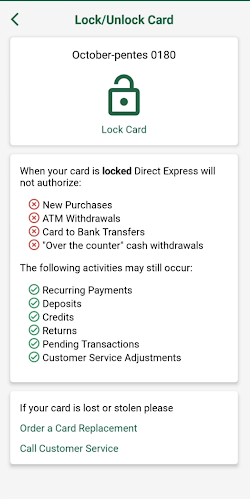 Direct Express® Mobile screenshot